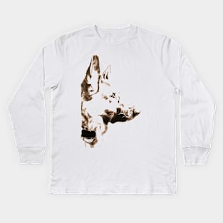 german shepherd Kids Long Sleeve T-Shirt